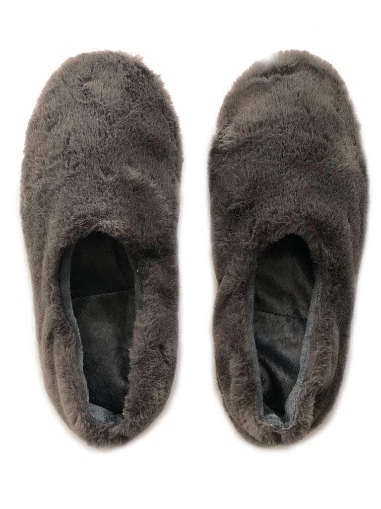 slipper shoes amazon on Amazon Com Pantuss Grey Ballerina Style Aromatherapy House Slippers For Women Featuring Removable And Heatable Lavender Filled Insoles These Fluffy Slippers Are Perfect House Shoes For Women Handmade