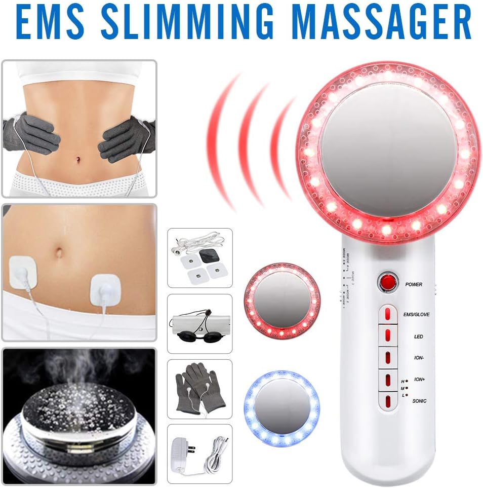 Fat Remover Machine 6 in 1 EMS Weight Loss Machine for Stomach Arm Leg Skin Care Beauty Device with EMS Pads MEILYLA
