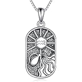 KQF Constellation Necklace for Women 925 Sterling Silver Zodiac Sign Pendant Astrology Horoscope Constellation Jewelry