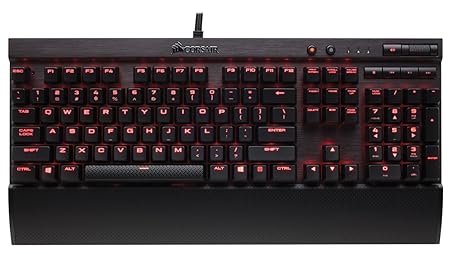 Corsair K70 Lux Mechanical Gaming Tastatur Red LED Cherry MX Red - Quiet & Linear