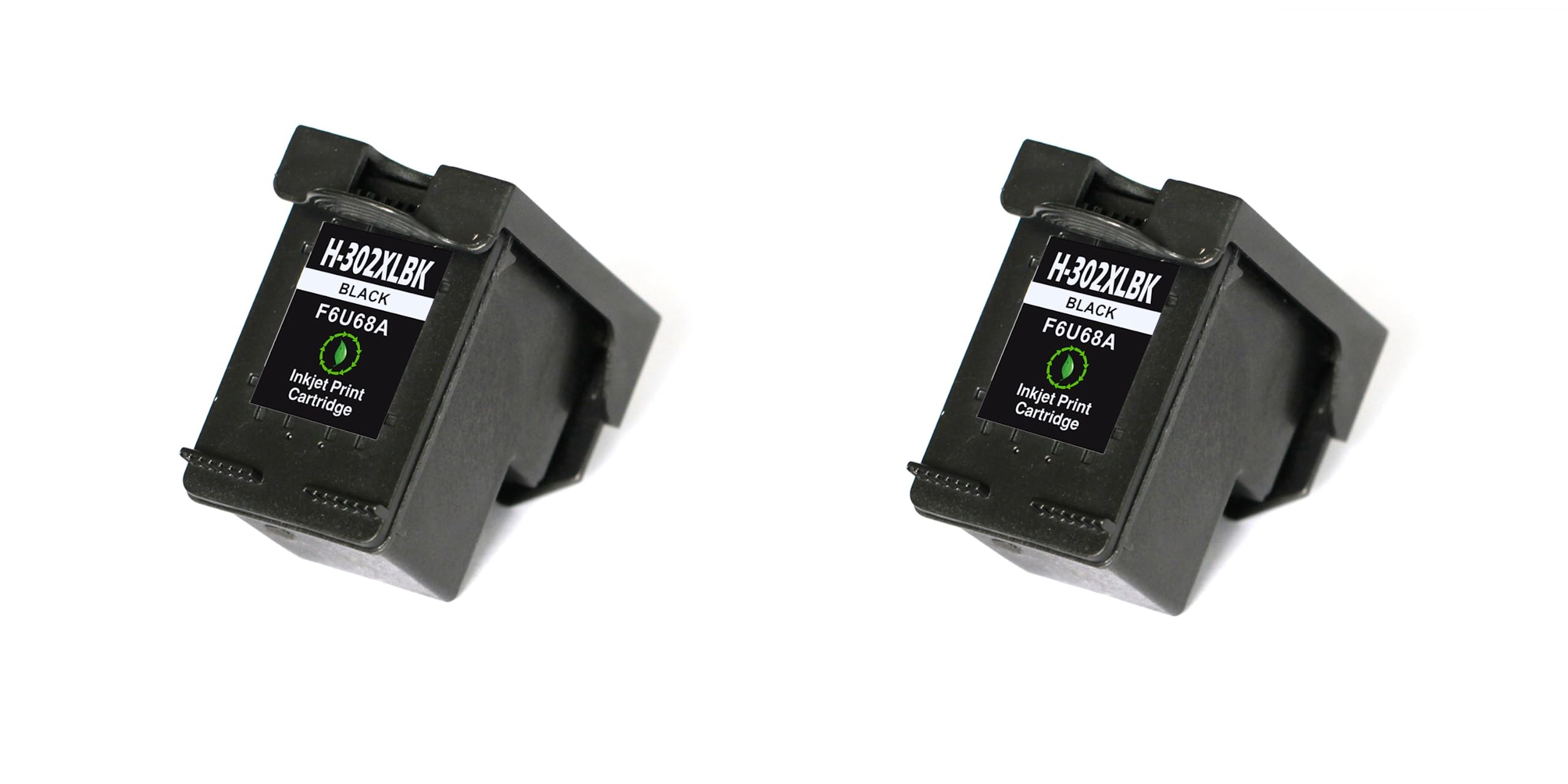 Now Ink Ltd 302XL Ink Cartridges, 2-Pack BLACK Remanufactured for HP302 XL 302 XL Compatible for Envy 4527 4520 4524 5030 DeskJet 3760 3630 3637 2130 3634 OfficeJet 3832 4650 3831 3835