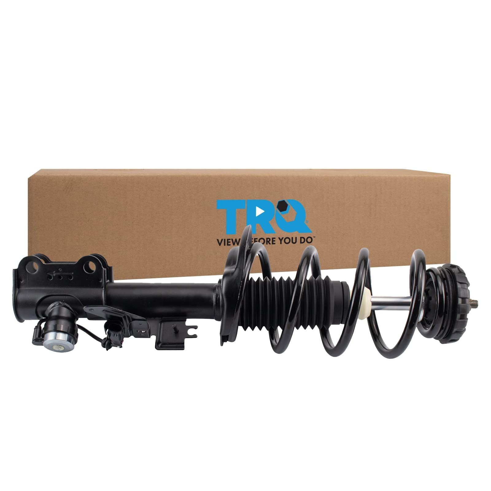 TRQ Front Left Strut and Spring Assembly Coil Spring Compatible with 2010-2016 Cadillac SRX 2011 Saab 9-4X
