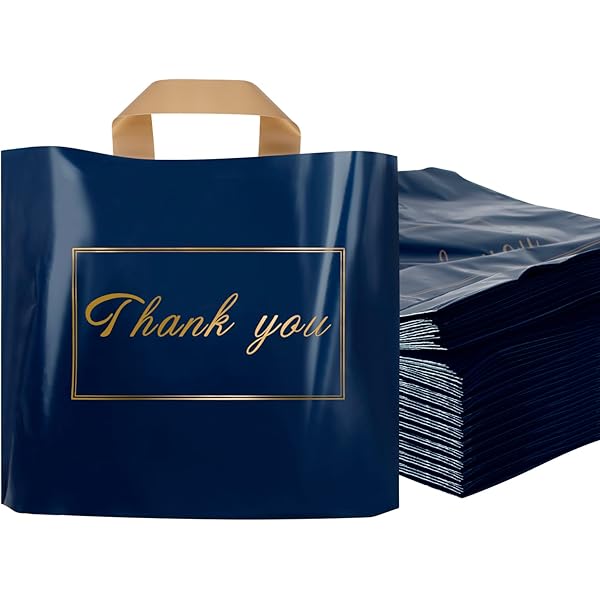 300 Pcs Thank You Bags For Business Small, 3 Size Plastic