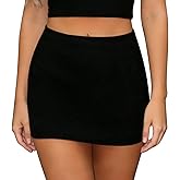 MISSMILLER Women's Mini Skirt Summer 2026 Spring Mid Waist Stretch Fitted Sexy Bodycon Short Mini Skirts