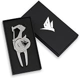 SWIFTEE Golf Divot Pitch Mark Repair Tool 7 in 1 Pearl Silver Gift Box view 2