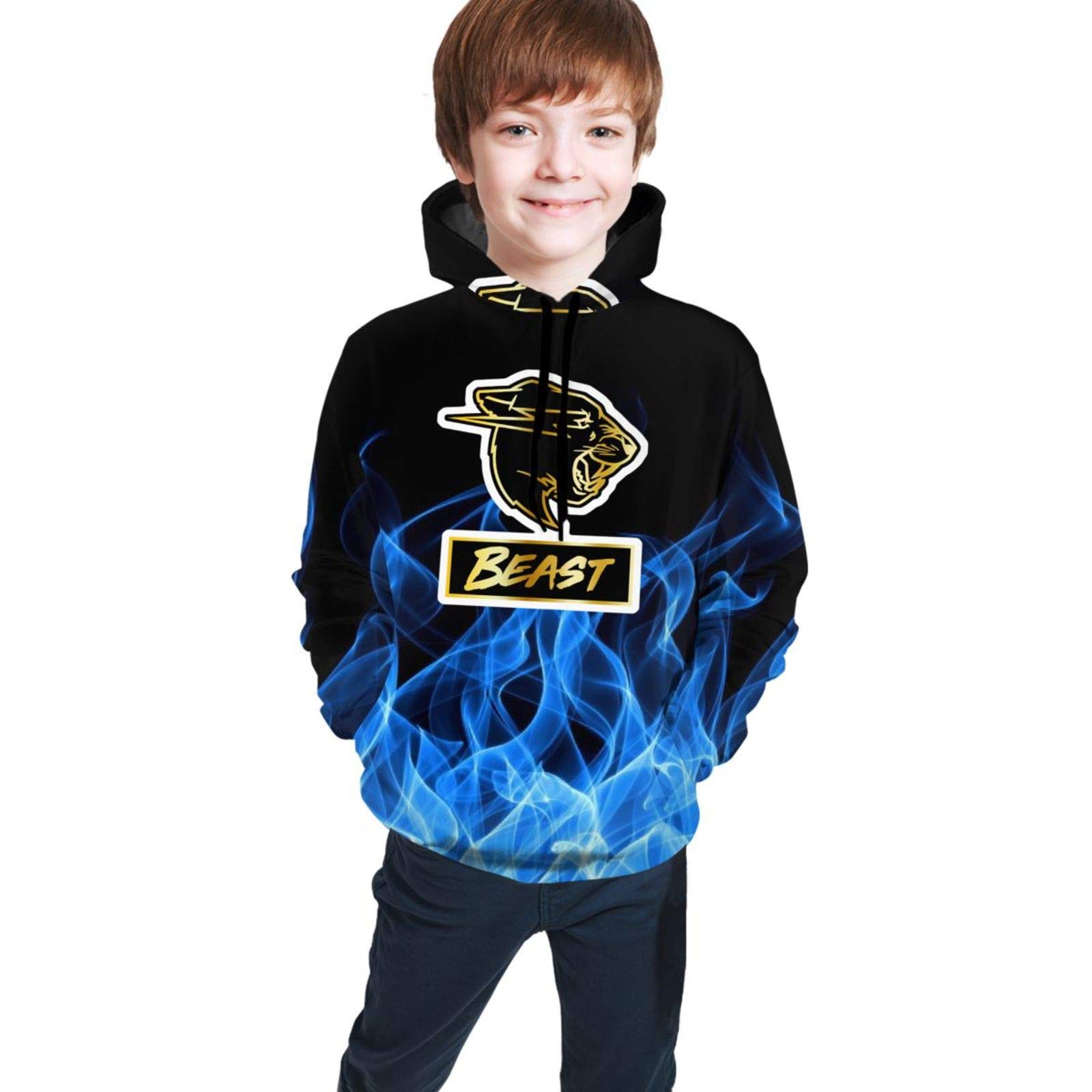 Youth Teen Boys Girls Mr Beast Logo Merch Hoodie Sweatshirt