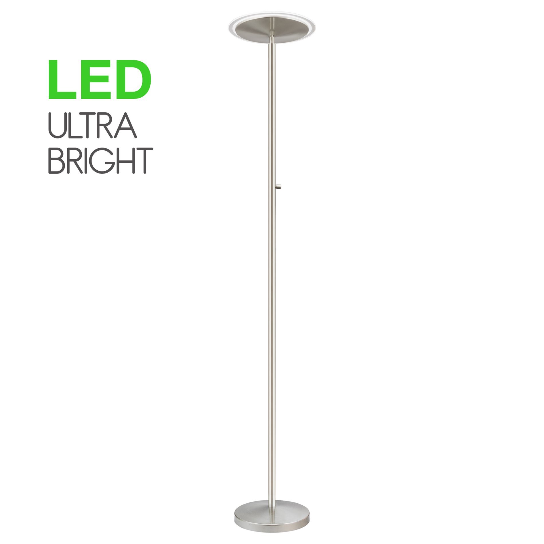 Kira Home Horizon 70" Modern Dimmable LED Floor Lamp + Glass Diffuser