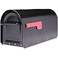 ARCHITECTURAL MAILBOXES 5560B-R-10 Architectural Mailboxes Sequoia Post Mount Mailbox, Large, Black
