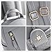 Cute Small Backpack Mini Purse Casual Daypacks Leather for Teen Girls and Women (Grey)