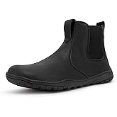 FEFELUIS Chelsea Barefoot Boot for Men- Wide Toe Box Zero Drop Slip On Minimalist Hi-Top Shoes