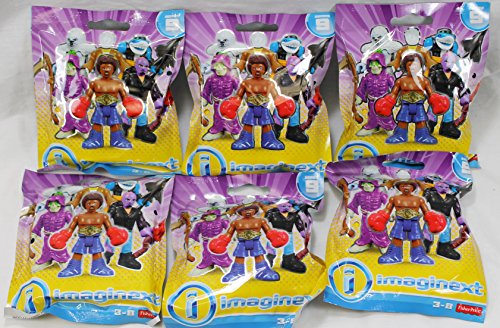 Bundle of 6: Fisher Price Imaginext Blind Bags Series 9