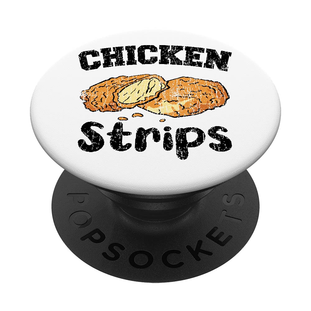 Chicken Strips Funny Fried Chicken Eater Lover Graphic PopSockets Swappable PopGrip
