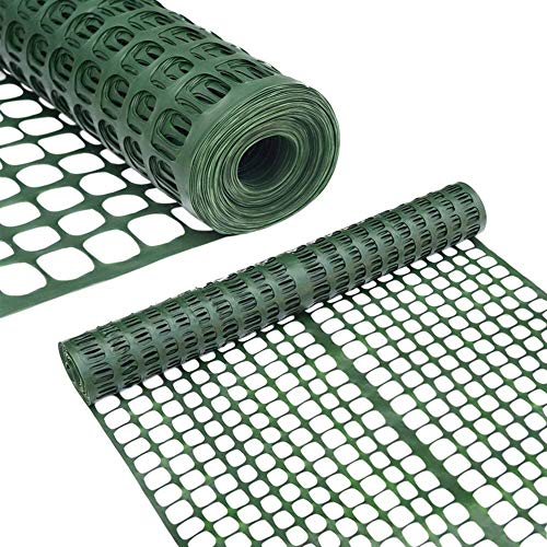 Abba Patio Snow Fence 2' X 25' Feet Plastic Safety Fence Roll Temporary Poultry Fencing Mesh