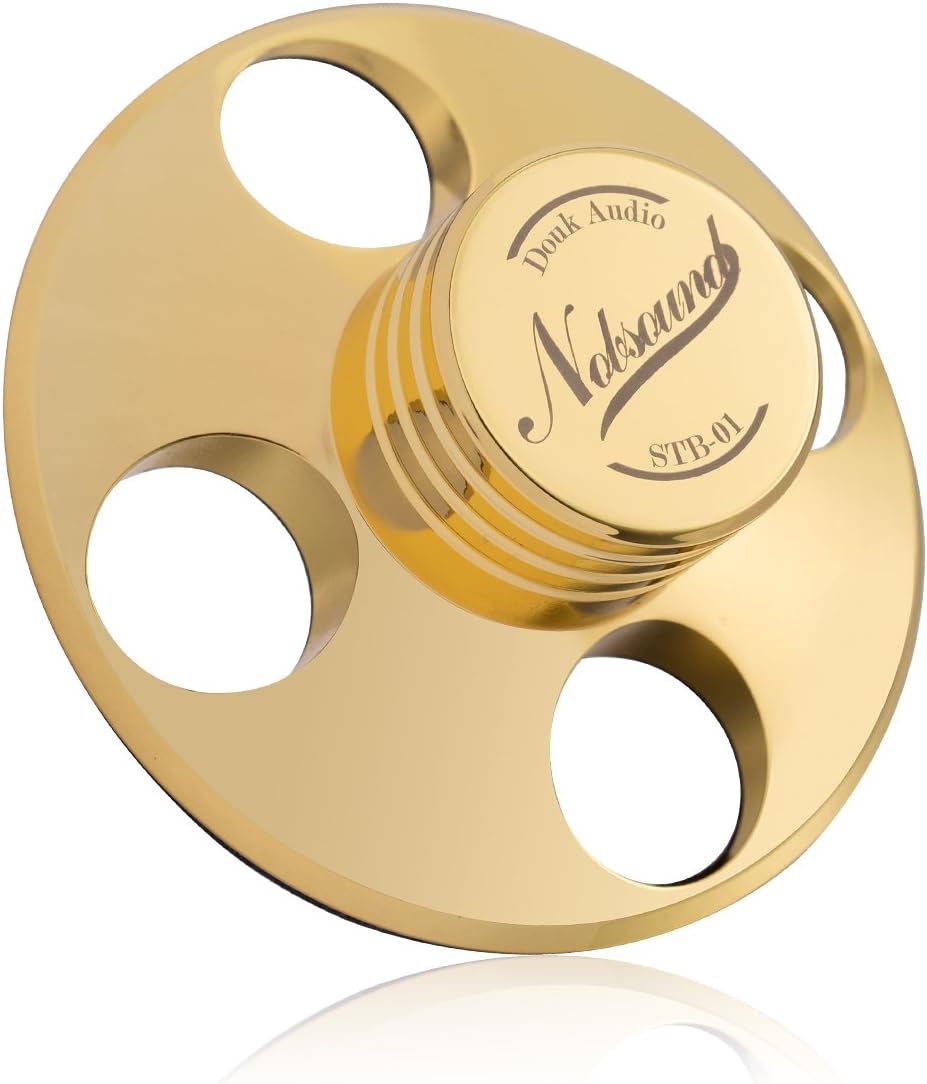 Nobsound LP Vinyl Turntables Metal Disc Stabilizer Record Weight/HiFi (Gold)