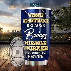 MONIZILUCKY Website Administrator Tumbler Stainless