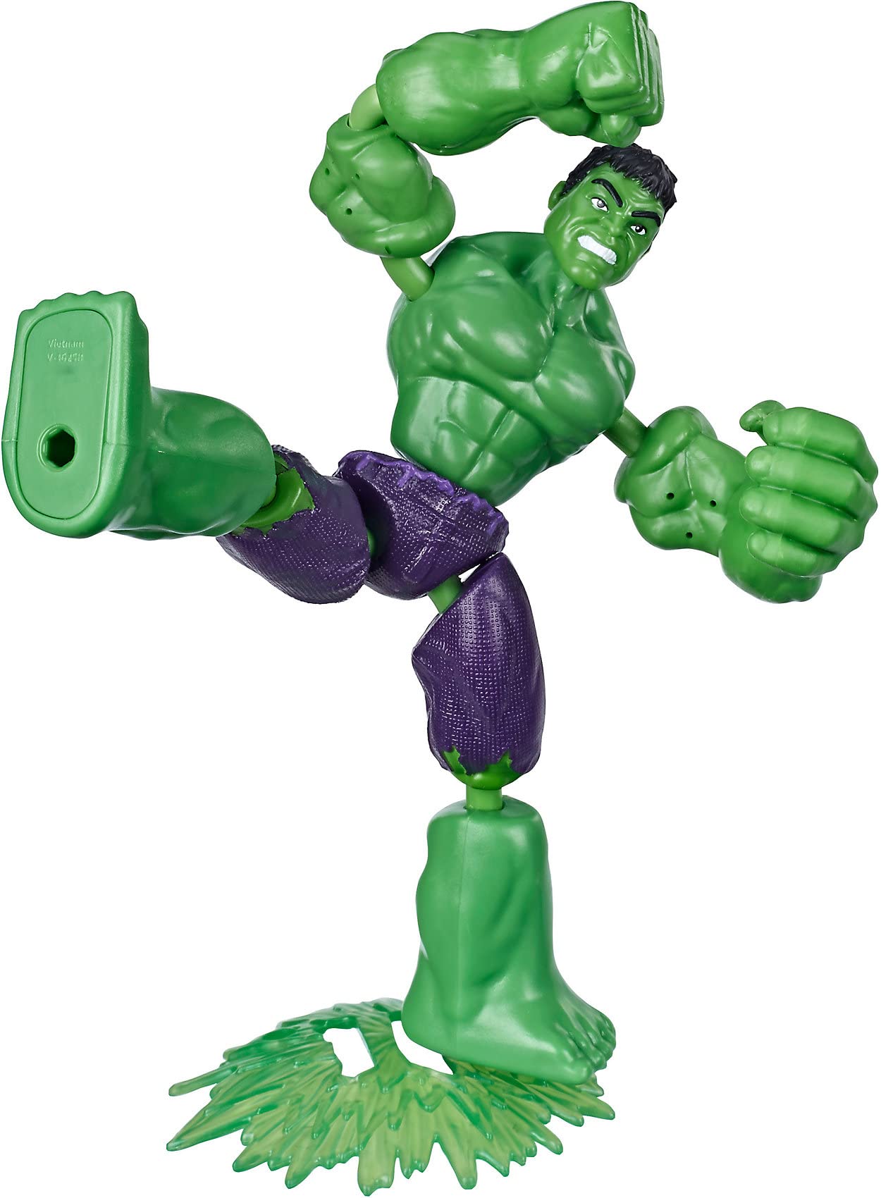 Marvel Avengers Bend And Flex Action Figure, 6-Inch Flexible Hulk Figure, Includes Blast Accessory, Ages 4 And Up