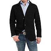 Aoysky Men's Shawl Collar Cardigan Sweater Button Down Knitwear with Pockets