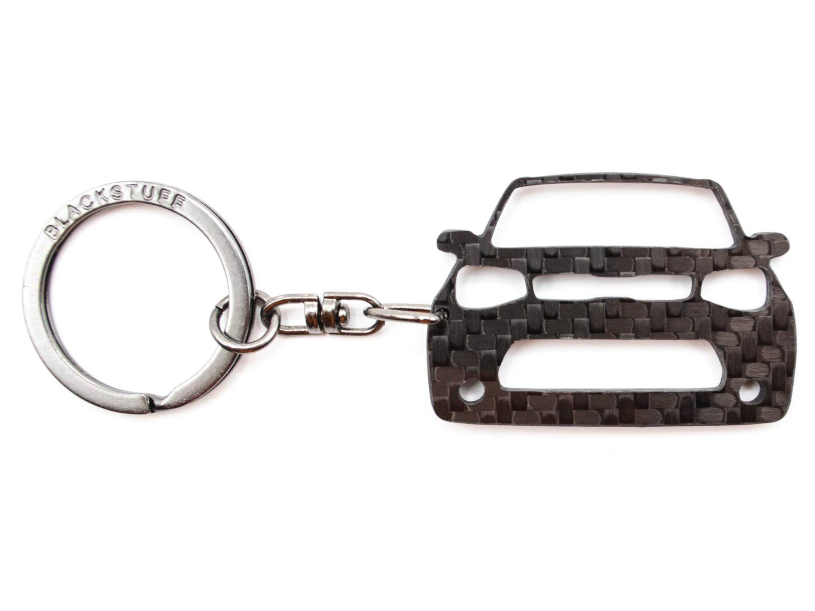 BlackStuff Carbon Fiber Keychain Keyring Ring Holder Compatible with Soul BS-624