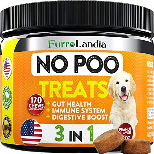 FurroLandia No Poo Treats Coprophagia Stool Eating Deterrent for Dogs