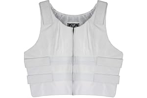 IKLEATHER Womens Bullet Proof Fashion Style Leather Motorcycle Vest Bikers Club Tactical Vest