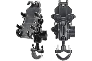 Motorcycle Phone Mount for Yamaha FJR1300 FJR 1300,Phone Mount Holder Vibration Dampener Eight Locking Claws 360° Rotatable A