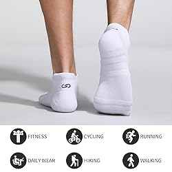 Lapulas Athletic Ankle Socks, Low Cut Cushioned