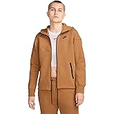 Nike Sportswear Tech Fleece Windrunner Women's Full-Zip Hoodie (FB8338-224, Flax/Black) Size X-Large