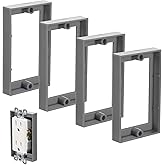 4pcs 1/2 Inch Single Gang Outlet Box Extender, Electrical Outlet Extender Receptacle Extender Outlet Extension Box for Electr
