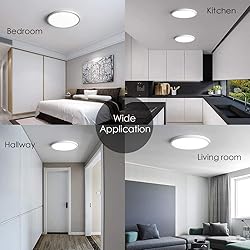 TALOYA Flush Mount Light Fixture, 6 Pack of 20W 12