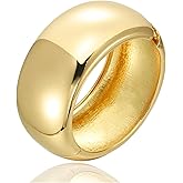 YBMYCM Wide Cuff Chunky Gold Bracelets for Women Open Cuff Bangles Wrist Cuff Bracelets for Women as Gifts