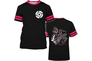 BJI Anime Cosplay Shirt Unisex Costume Short Sleeve 3D Printed Novelty Tee