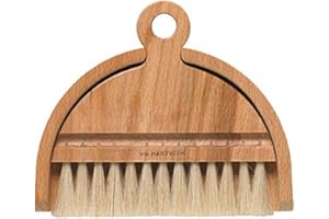 handcrafted table dustpan and brush by Iris Hantverk