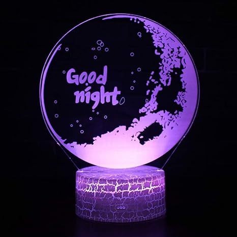 Tema Natalizio Buona Notte Immagini Natalizie.Qazedc Luce Notturna 3d Lampada 3d Con Tema Della Buona Notte Luce Notturna A Led 7 Colori Touch Umore Lampada Regalo Di Natale Spedizione Gratuita Amazon It Illuminazione
