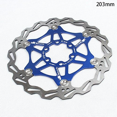 Pleasay Bicycle Disc Brake Rotor, Mountain Bike Floating Brake Disc Rotor Cycling Brake Pad, Stainless Steel, Wear Resistant - 160MM/180MM