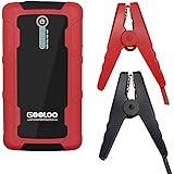 GOOLOO 600A Peak 12V Car Jump Starter Portable Phone Power Bank (Up to 6.0L Gas or 4.5L Diesel Engine) with Dual USB Quick Charge Port Auto Battery Charger Pack Booster Built in LED Light, Black/Red