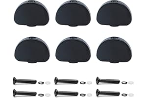 harpfeas 6PCS Metal Big Semicircle Guitar Tuning Peg Buttons,Tuning Key Button Heads Tuners Machine Handle for Folk Electric 