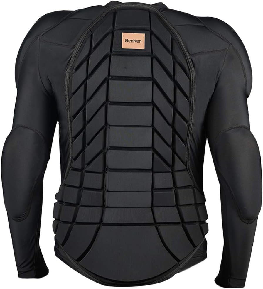 BenKen Men's Women's Professional Anti-Collision Sports Shirts Motorcycle Protective Jacket Full Body Armor Protector Back Protector for Skateboarding Skating Snowboarding Cycling