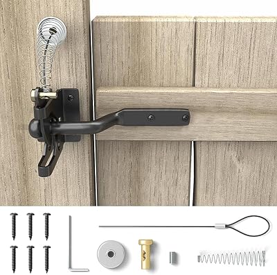 ADERTOS Self Locking Gate Gravity Latch Carbon Steel Auto Gate Latch