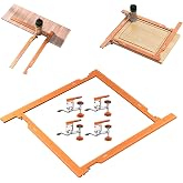 Imbot Router Jig Kit, Adjustable up to 25 x 21 Inches, with 4 Toggle Clamps | Router Templates, Precise Cuts and Grooves, Dual Scale, Aluminum Alloy