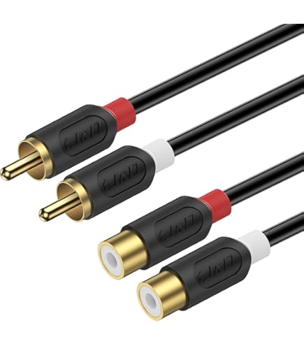 Amazon.com: J&D RCA Cable, Gold-Plated Audiowave Series 2RCA Male