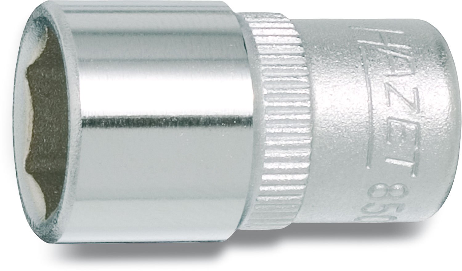 HAZET 850-5 25 mm 6-Point Hexagon Traction Profile Socket - Chrome-Plated/Polished