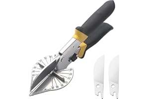 Miter Shears for Molding, RAINHOL Adjustable Angle 45-135 Degree Cutting Tool, Trim Cutter Hand Tool for Wood Trim Molding, P