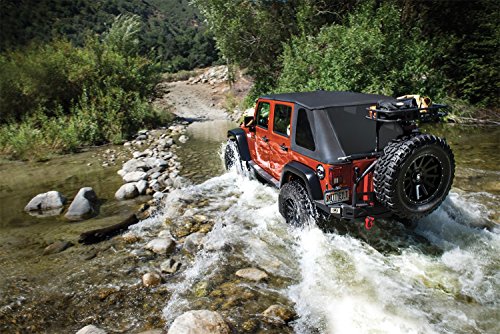 Smittybilt 9083235K black Bowless Combo Top Kit W/Tinted Windows - Black Diamond Jeep, 07-17 Wrangler (Jk) 4 Door, 1 Pack