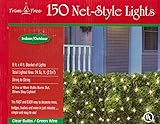 Trim-a-Tree 150 Indoor Outdoor Net Style Christmas Lights (Clear)