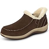 Orthofeet Women's Orthopedic Leather Lorin Hands-Free Slipper