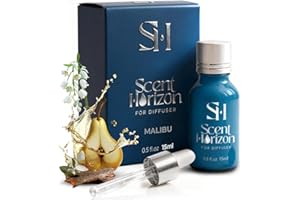 Scenthorizon Malibu No.1003 Scent Diffuser Oil Refill, 0.5 fl oz | 15 ml, Premium Fragrance Oil for Ultrasonic and Waterless Diffusers and Crafting, Hotel, Luxury Essential Oils for Home Aromatherapy