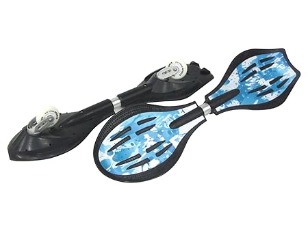 MAXOfit Waveboard Mini Feuer, Beleuchtete Räder und Tasche Inklusive, Max. 129 Kg