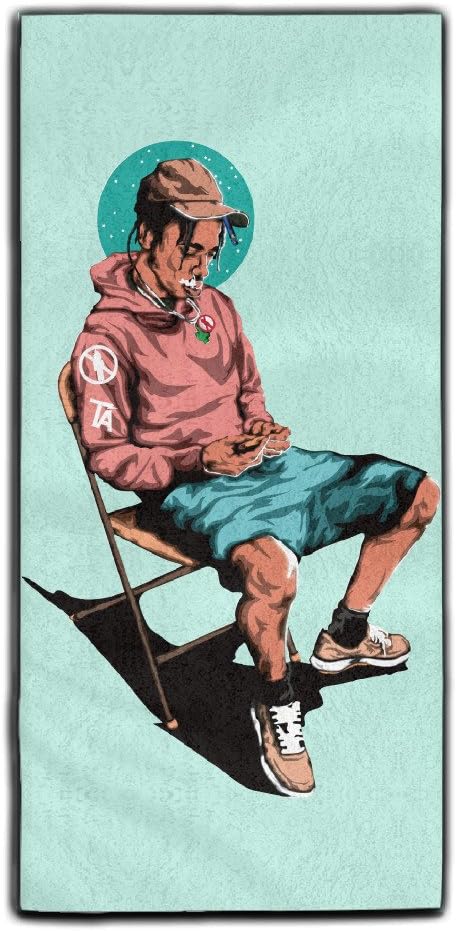 Travis Scott Jacques Webster Poster Cartoon Polyester Velvet Bath Towels Face Towels 3070cm Amazon Ca Home Kitchen