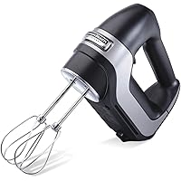 Hamilton Beach Professional Professional 5-Speed Electric Hand Mixer with Snap-On Storage Case, QuickBurst, Stainless…