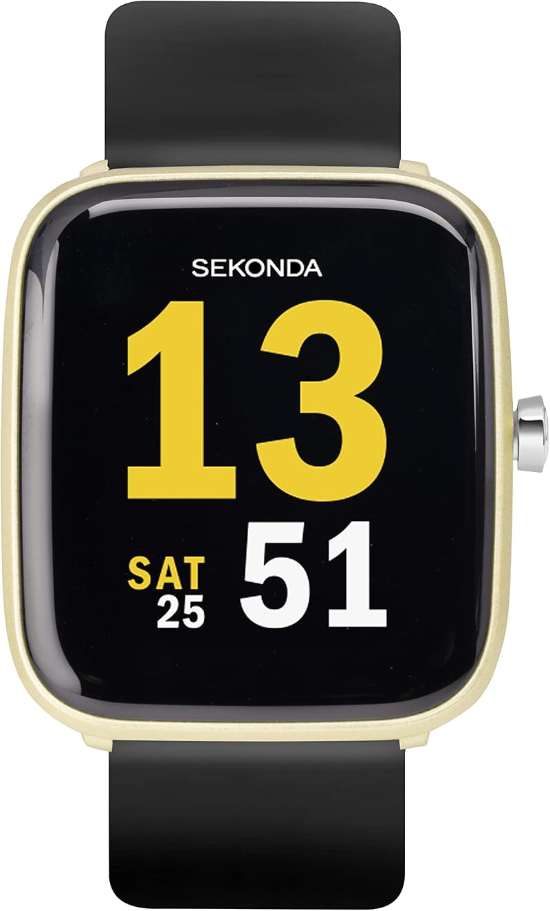 Sekonda Motion 36mm Smart Watch Heart Rate Sleep Monitor Activity Sports Rubber